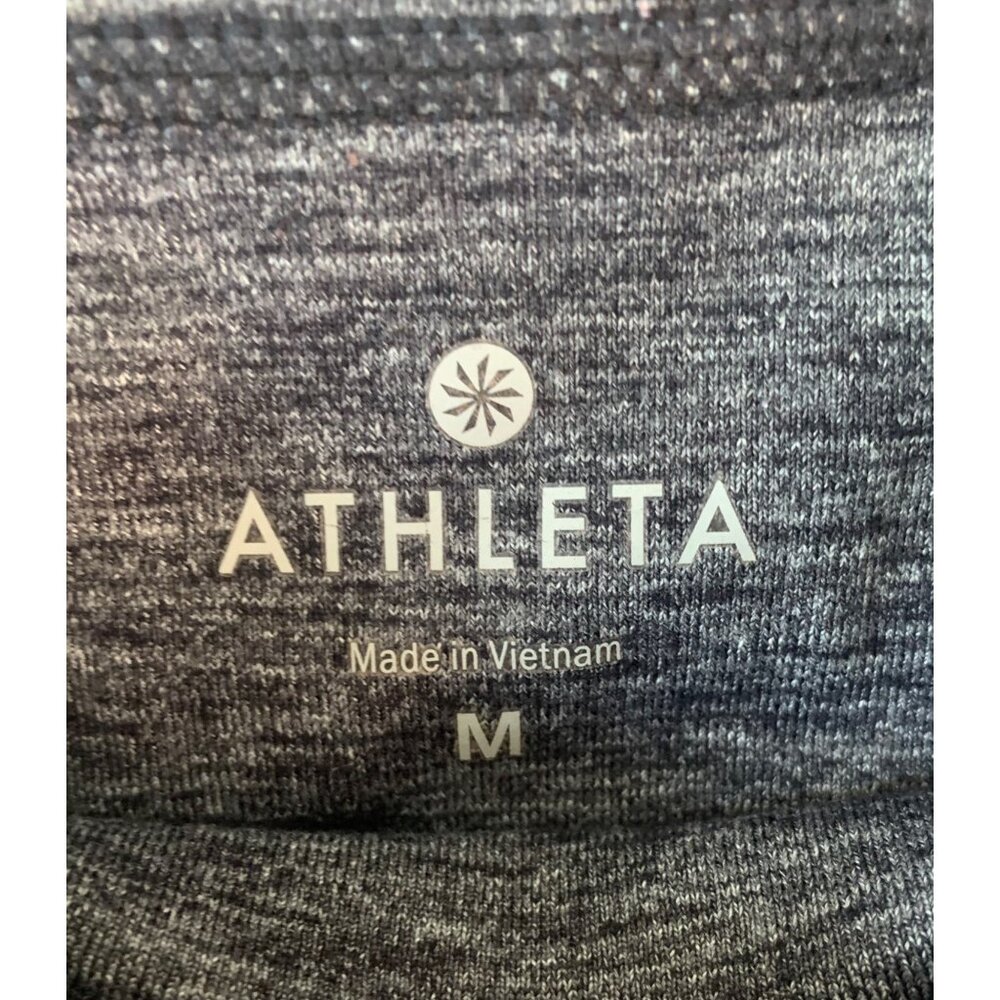 Athleta Space Dye Gray Pull-On Drawstring Waist E… - image 5
